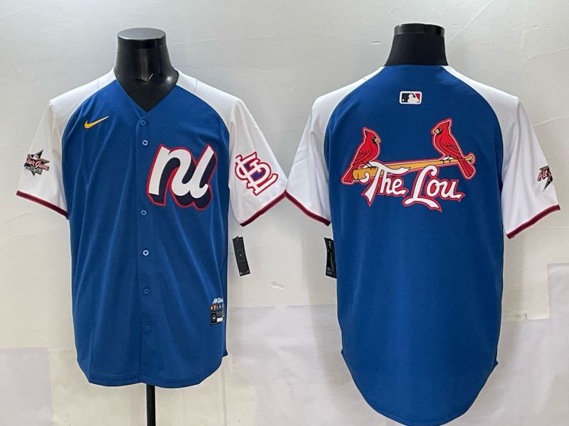 Men St.Louis Cardinals Blank Blue white All star 2025 Nike MLB Jersey style 02->pittsburgh steelers->NFL Jersey